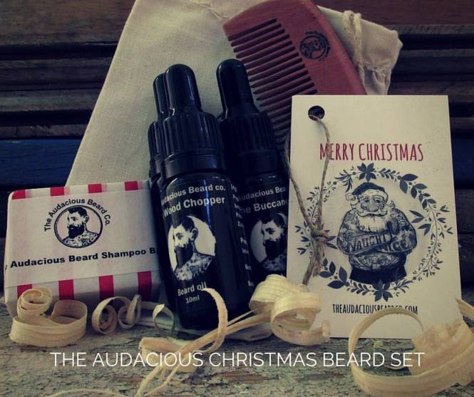 The Audacious Christmas Beard Set